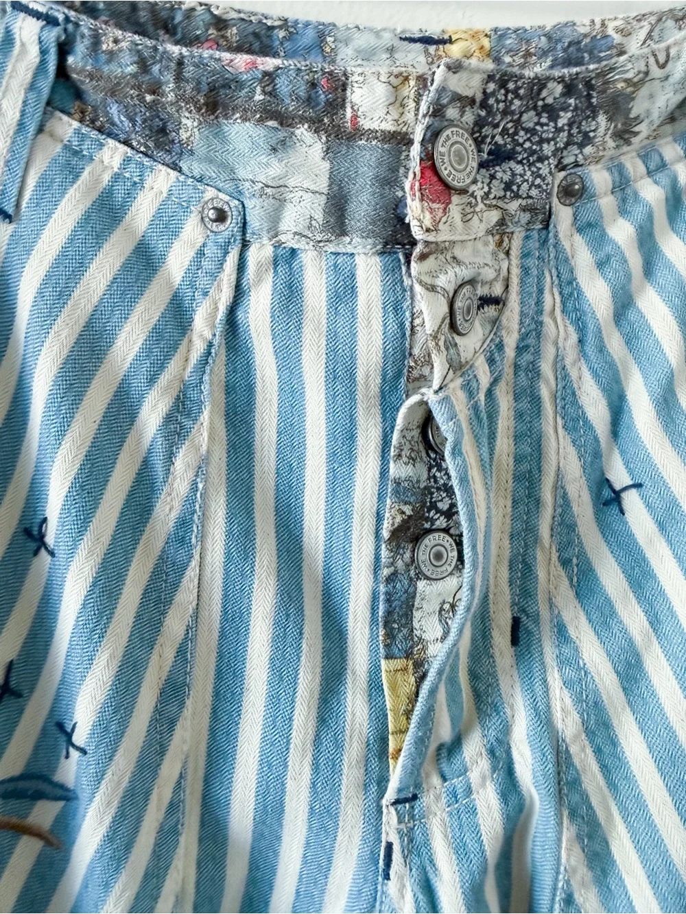 Free People Runyon Patched Craft Pants in West Ridge Size 6 Preloved - Picture 6 of 13